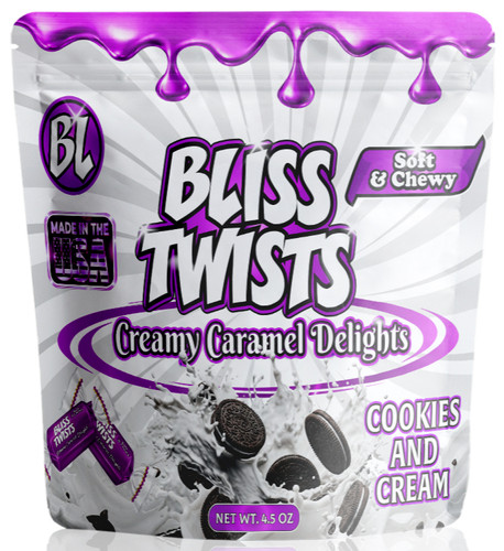 Bliss Twists - Bite sized caramel candies -White Chocolate