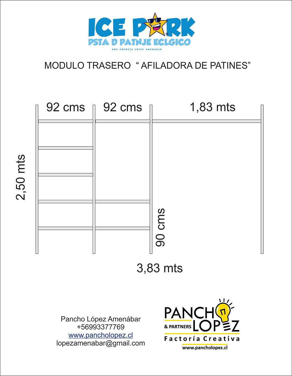 ice park trasera afiladora de patines