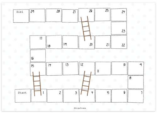 Leiterlispiel Vorlage | Kigaframa