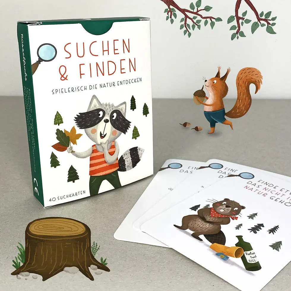 Miniaturbild: Karten-Set Wald "Suchen & Finden" von Rüsselfuchs
