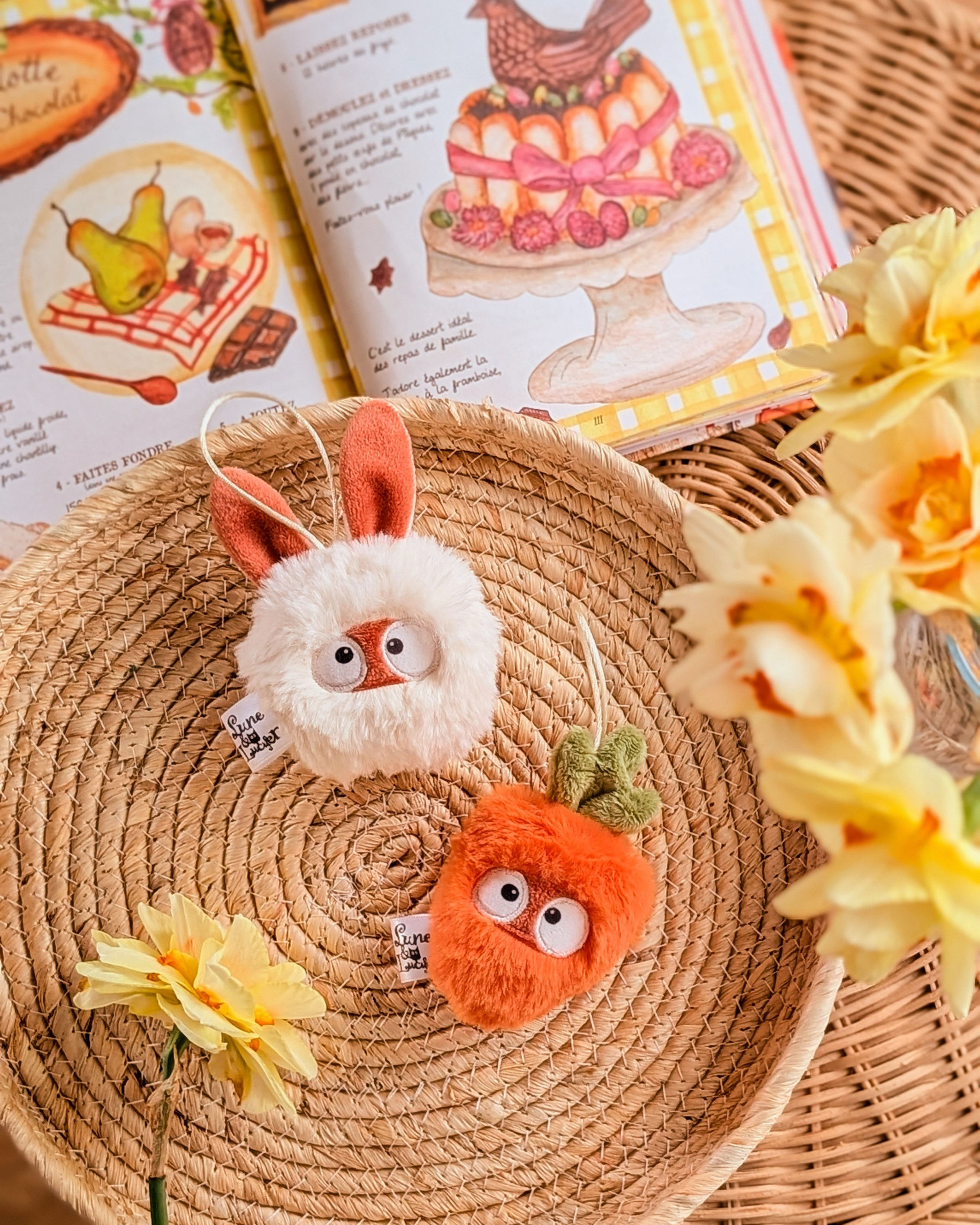 Duo Mini Monstres Lapin et Carotte 