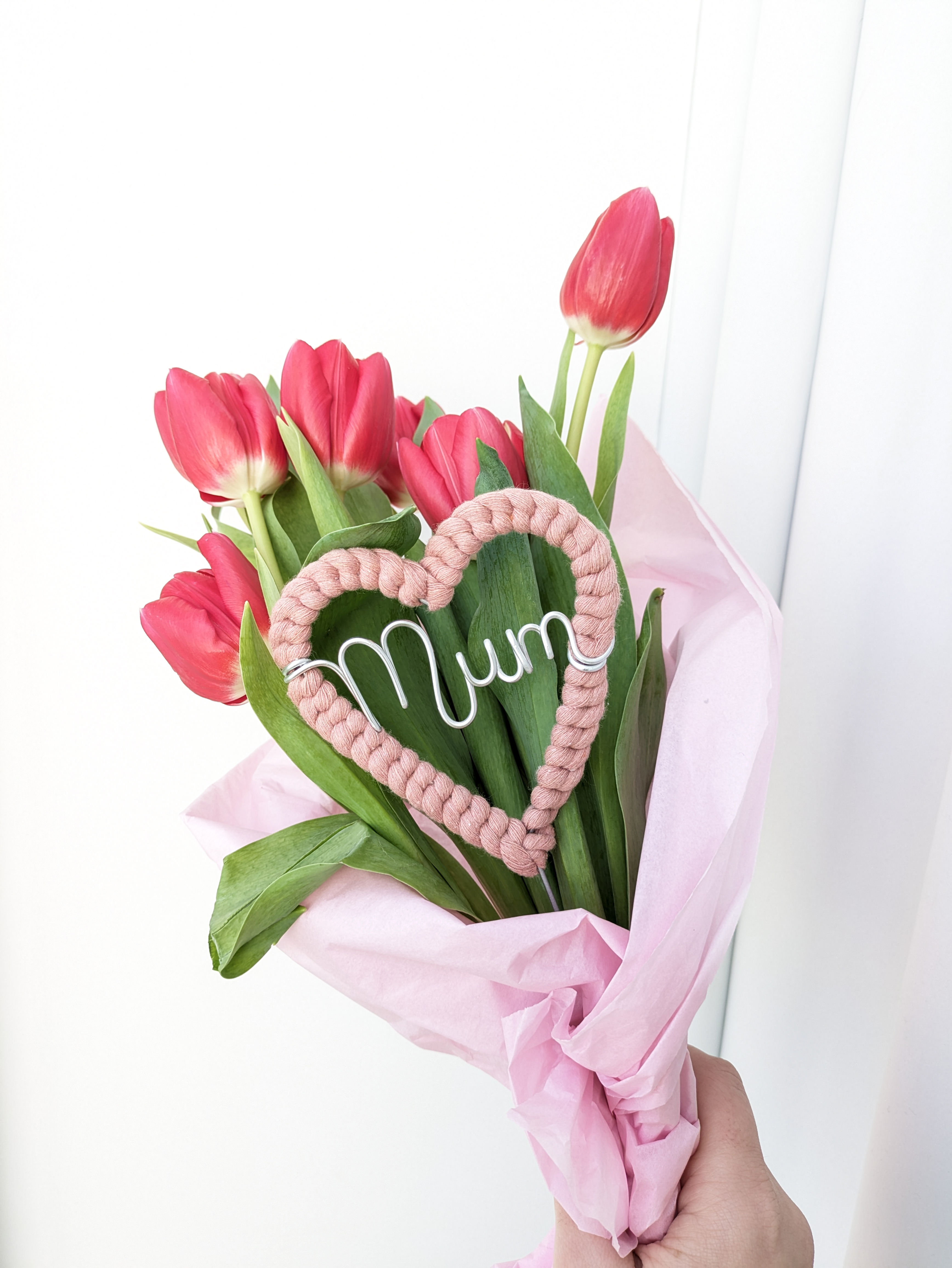 Mum Heart Bouquet decoration/Plant pick