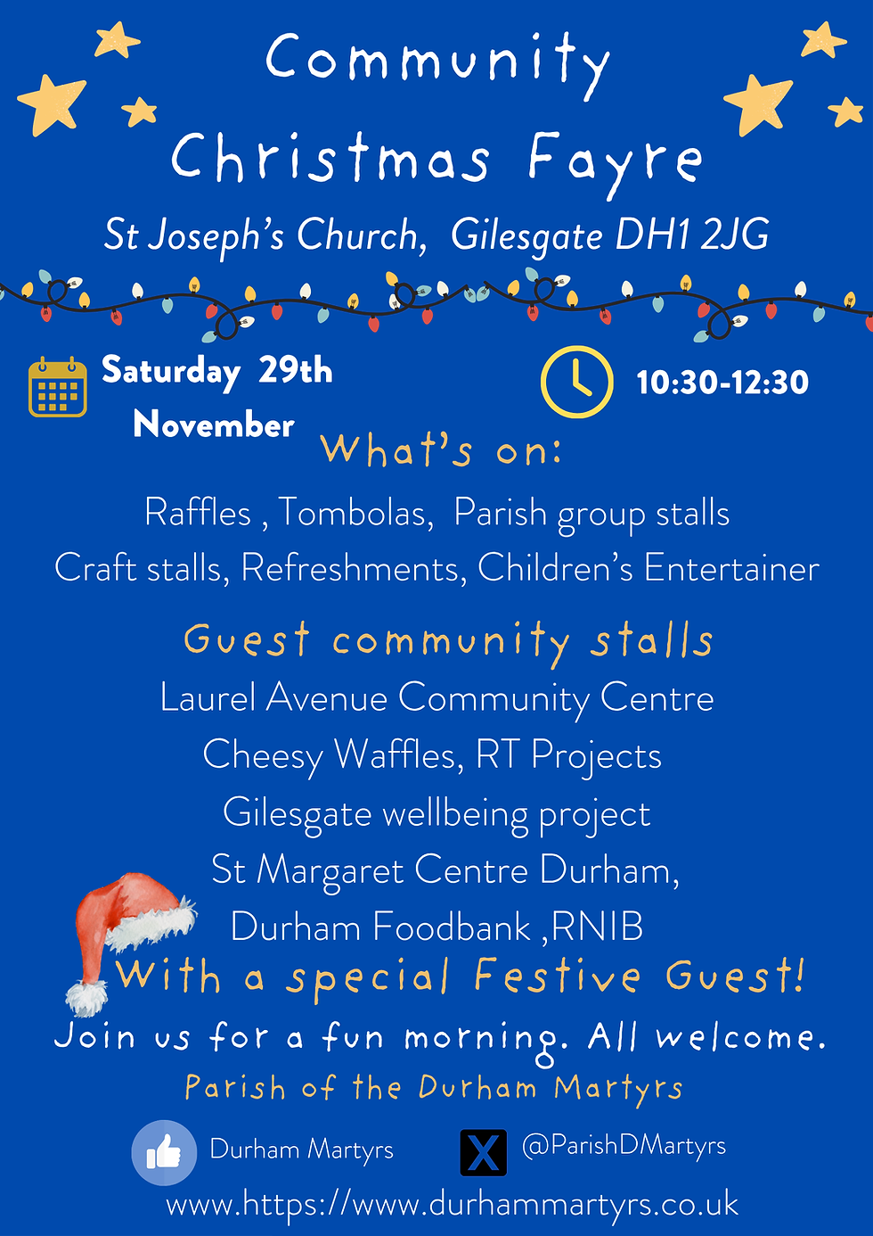 29th November Community Christmas Fayre
