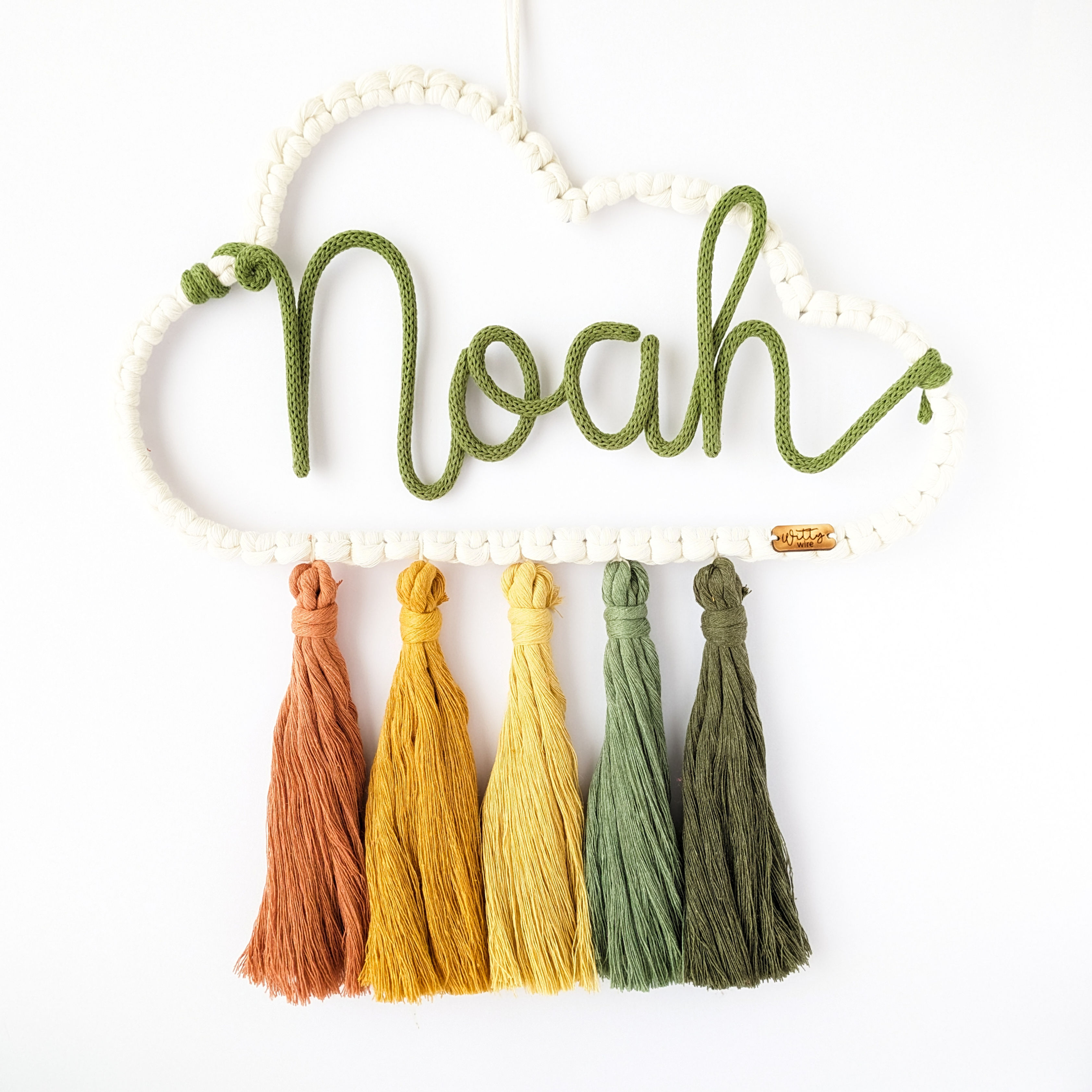 Safari Rainbow Cloud Wall Hanging