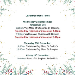 Christmas Masses 2025