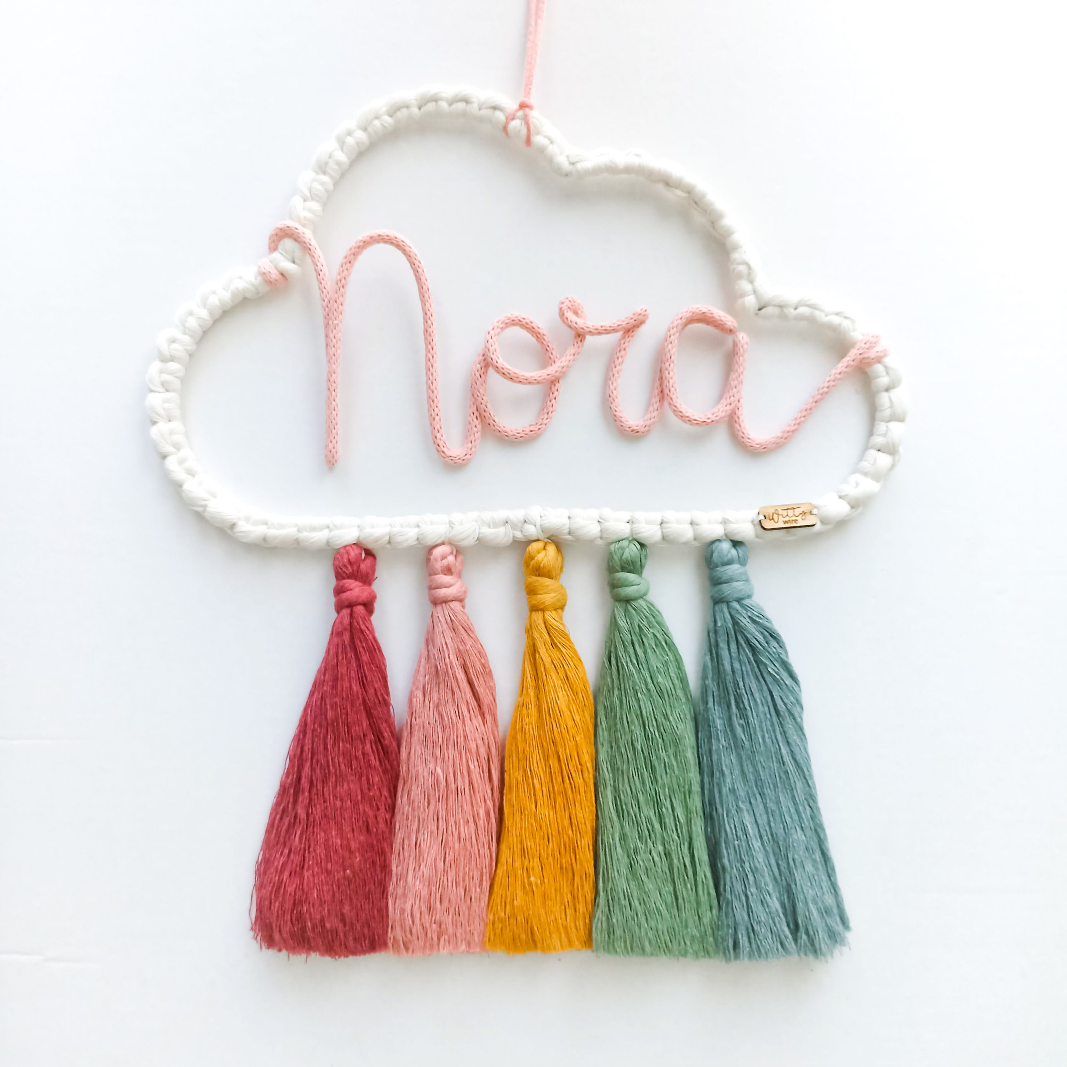 Blush Rainbow Cloud Wall Hanging