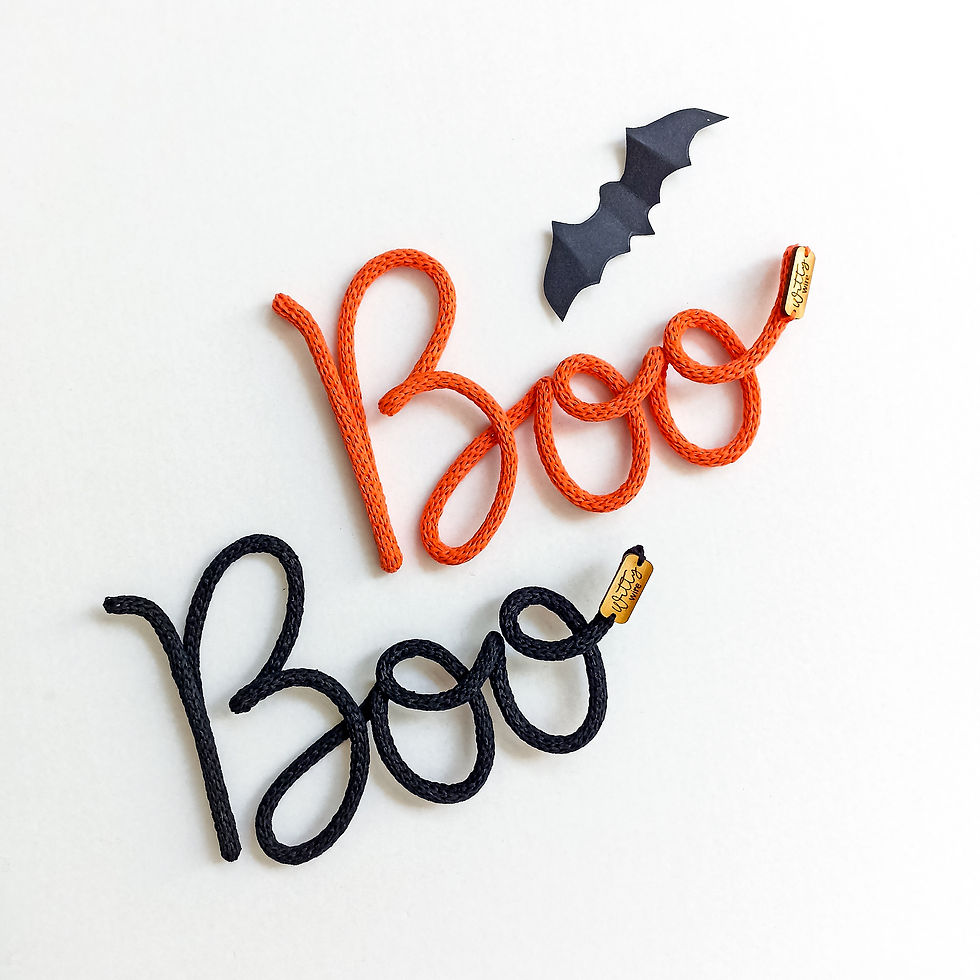 Thumbnail: Halloween Boo Knitted Word
