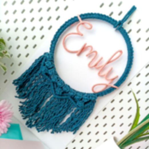 Personalised Berry Knot Macrame Wreath x Nifty Willow