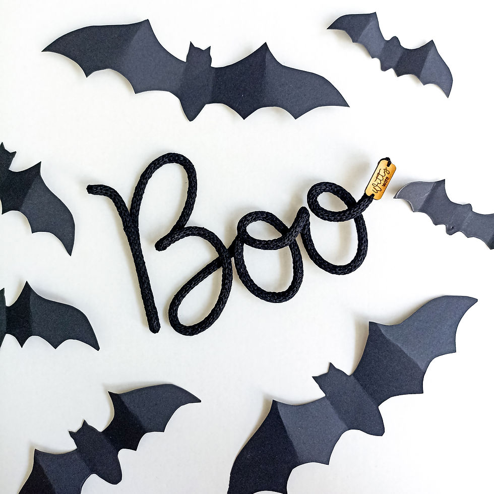 Thumbnail: Halloween Boo Knitted Word