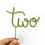 Thumbnail: Knitted 'two' cake topper