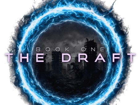 Title graphic for The Draft involving an open orb and apocalyptic landscape.