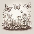 create a garden icon that grows differen