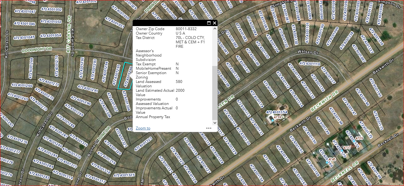 Close to everything 0.18 Acre Lot # 136 UNIT 1 Colorado City, CO 81019