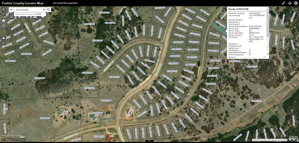 Thumbnail: Big 0.28 Acres Lots # 513 UNIT 23 in Colorado City, CO 81019