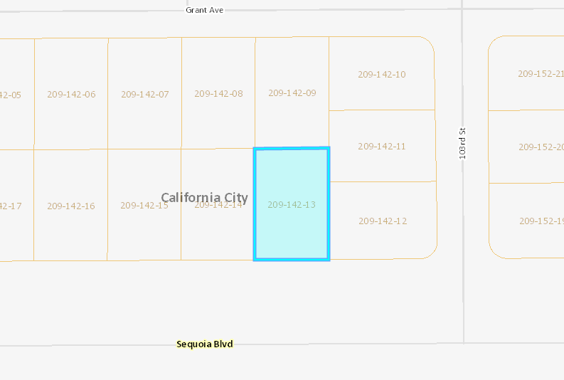 Residential Lot 0.24 Acre, TRACT 2223 LOT 178 California City, CA 93505