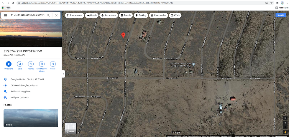 Thumbnail: 0.32 Acre COCHISE COLLEGE PARK #7 LOT 1347 North of Douglas, AZ 85607