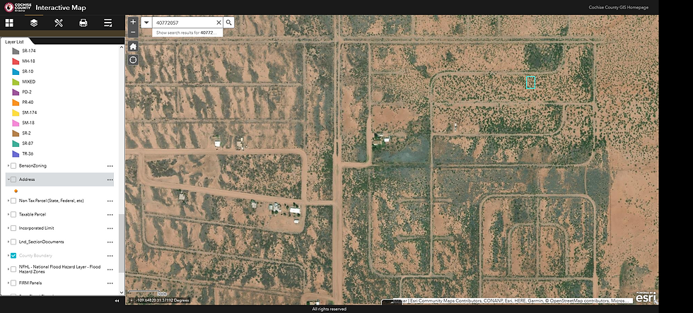 Thumbnail: 0.21 Acres COCHISE COLLEGE EST UNIT #2 LOT 595 Douglas, AZ 85607