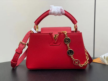 1:1 Mirror Louis Vuitton My Capucines Red