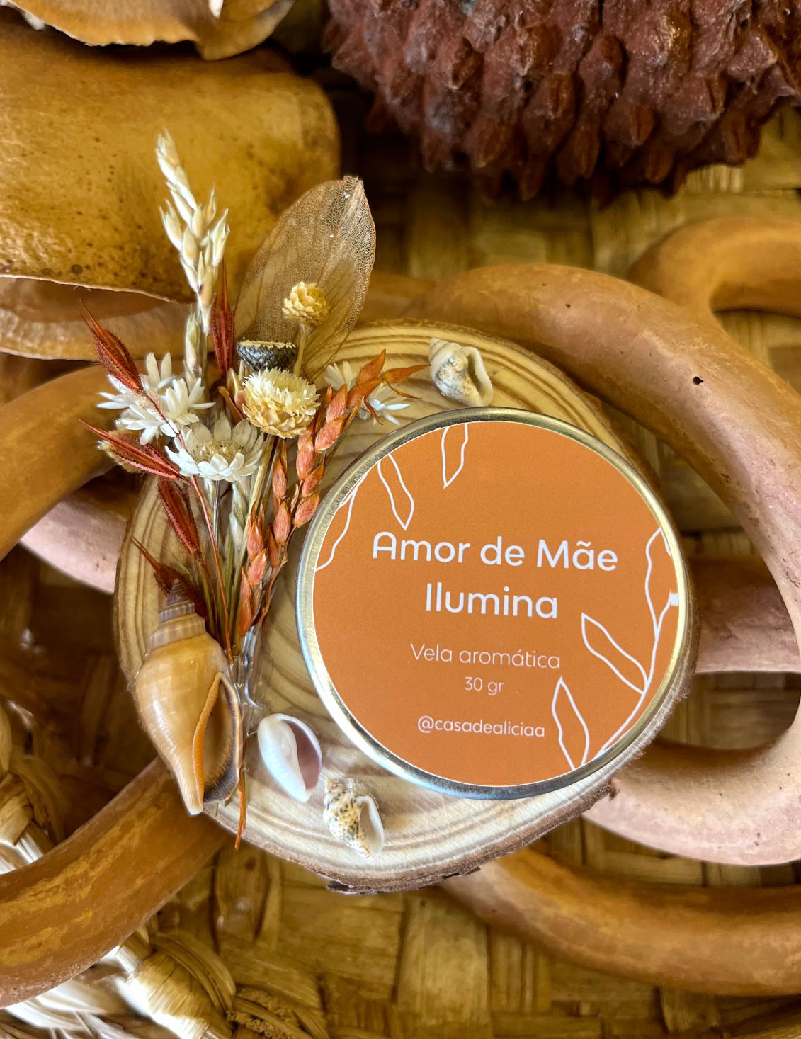 Mini vela decorada 