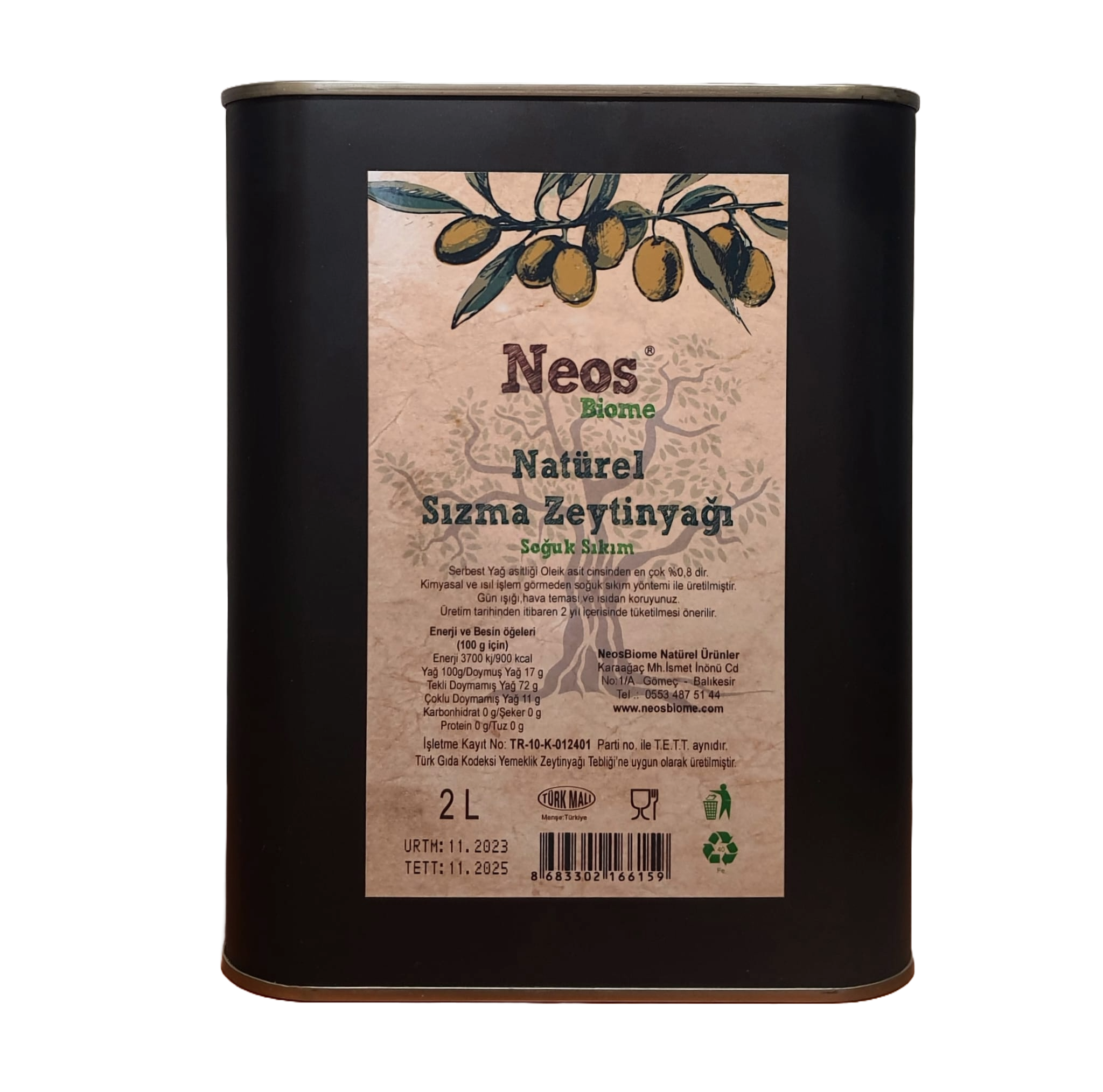 Natürel Sızma Zeytinyağı 2L