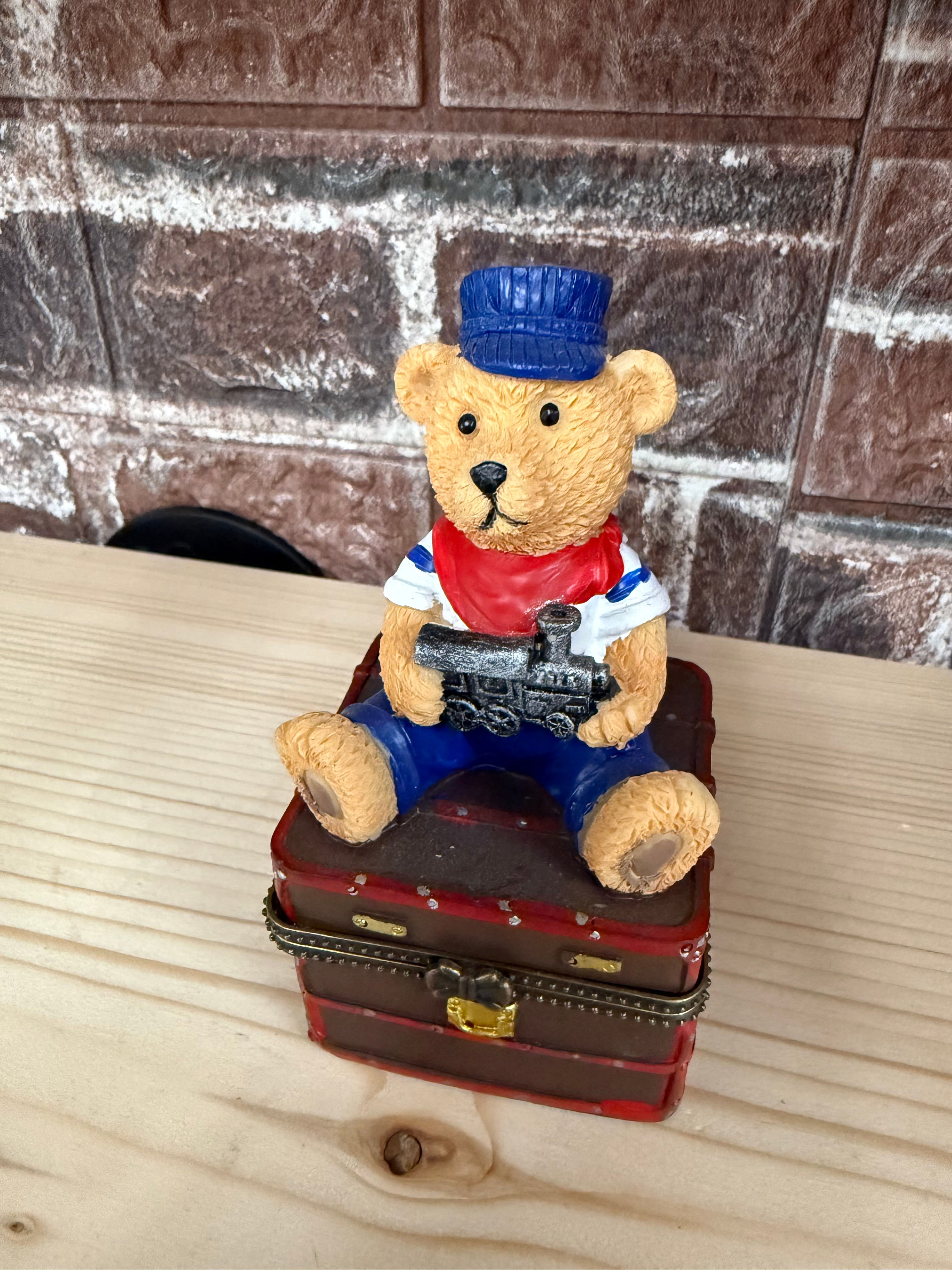Bear Conductor Trinket Box