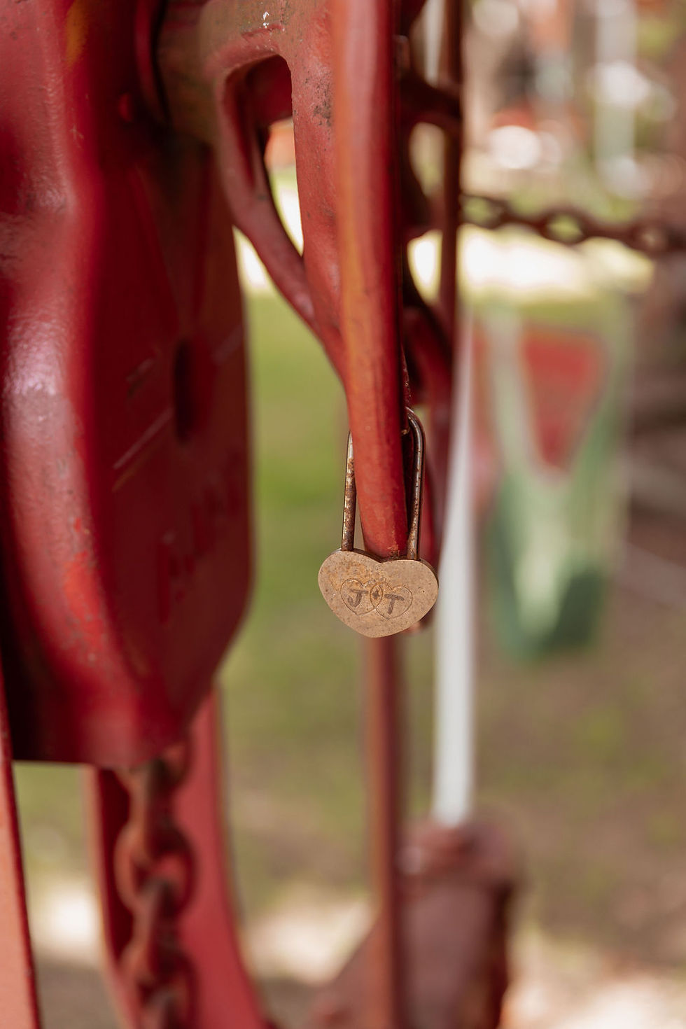 Thumbnail: Love Locked on the Line™ — Personalized Caboose Love Lock