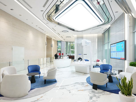 Transformasi Modern dan Dinamis: Desain Interior Banking Hall BTN di Menara 2 BTN
