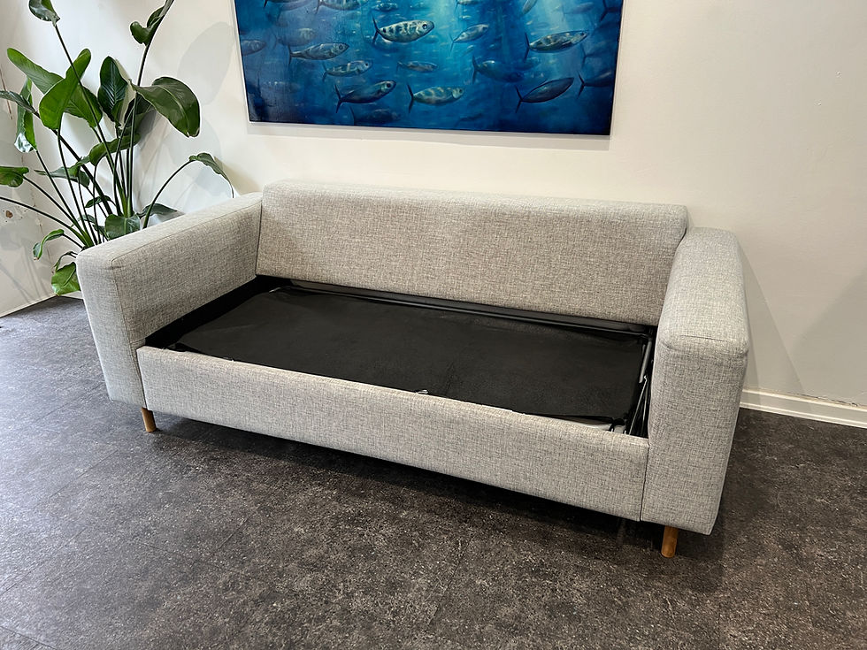 Miniaturebillede: Agnes – Bolia Scandinavia lysegrå brugt sovesofa