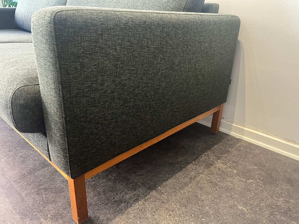Miniaturebillede: Oskar – Bolia North 3-personers sofa i mørkegråt Nantes-stof