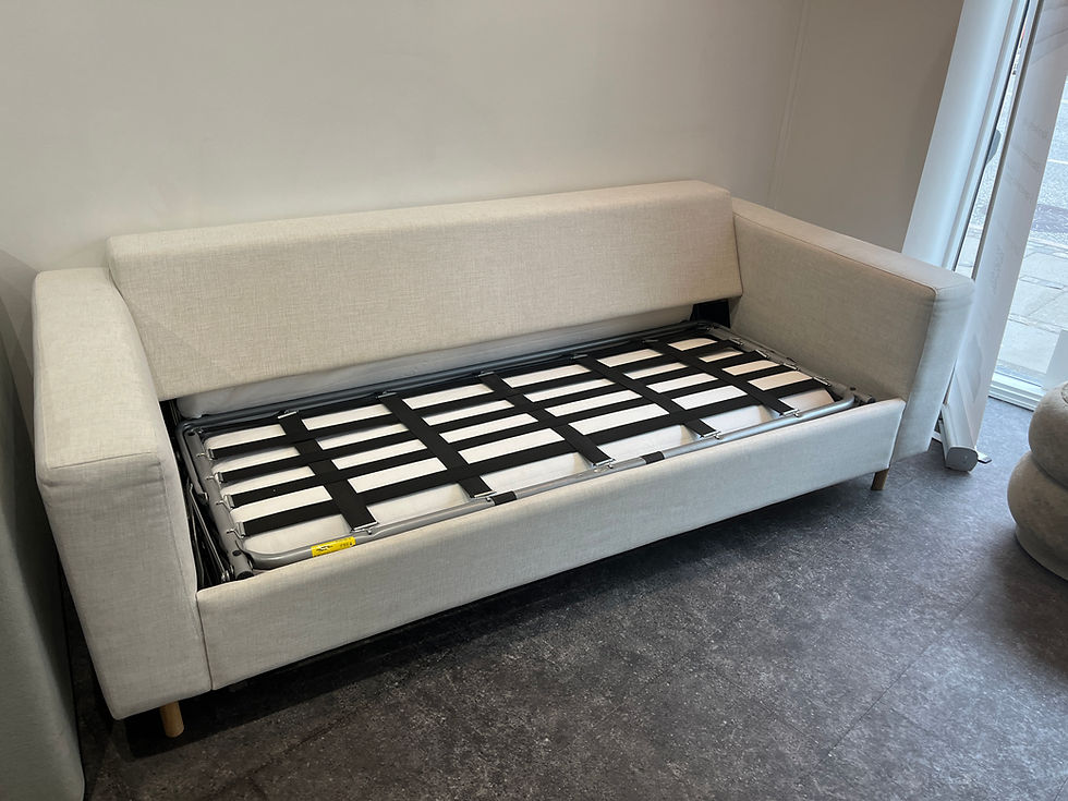 Miniaturebillede: Vanessa - Bolia Scandinavia 2,5 personers lys beige brugt sovesofa