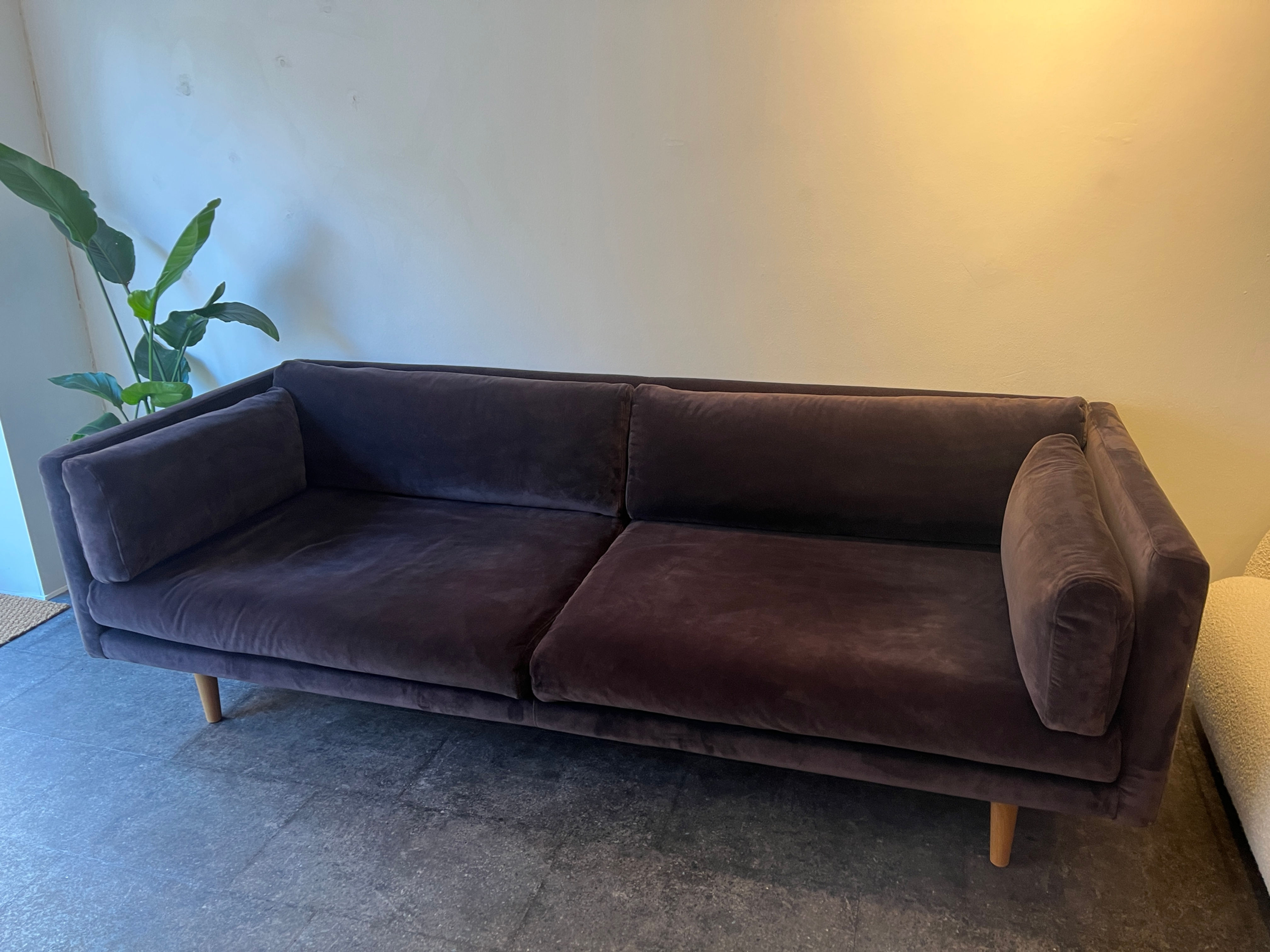 Luna - Formel A, A Sofa 3 personers sort brugt sofa