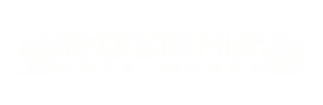 Rozema Boat Works Logo White