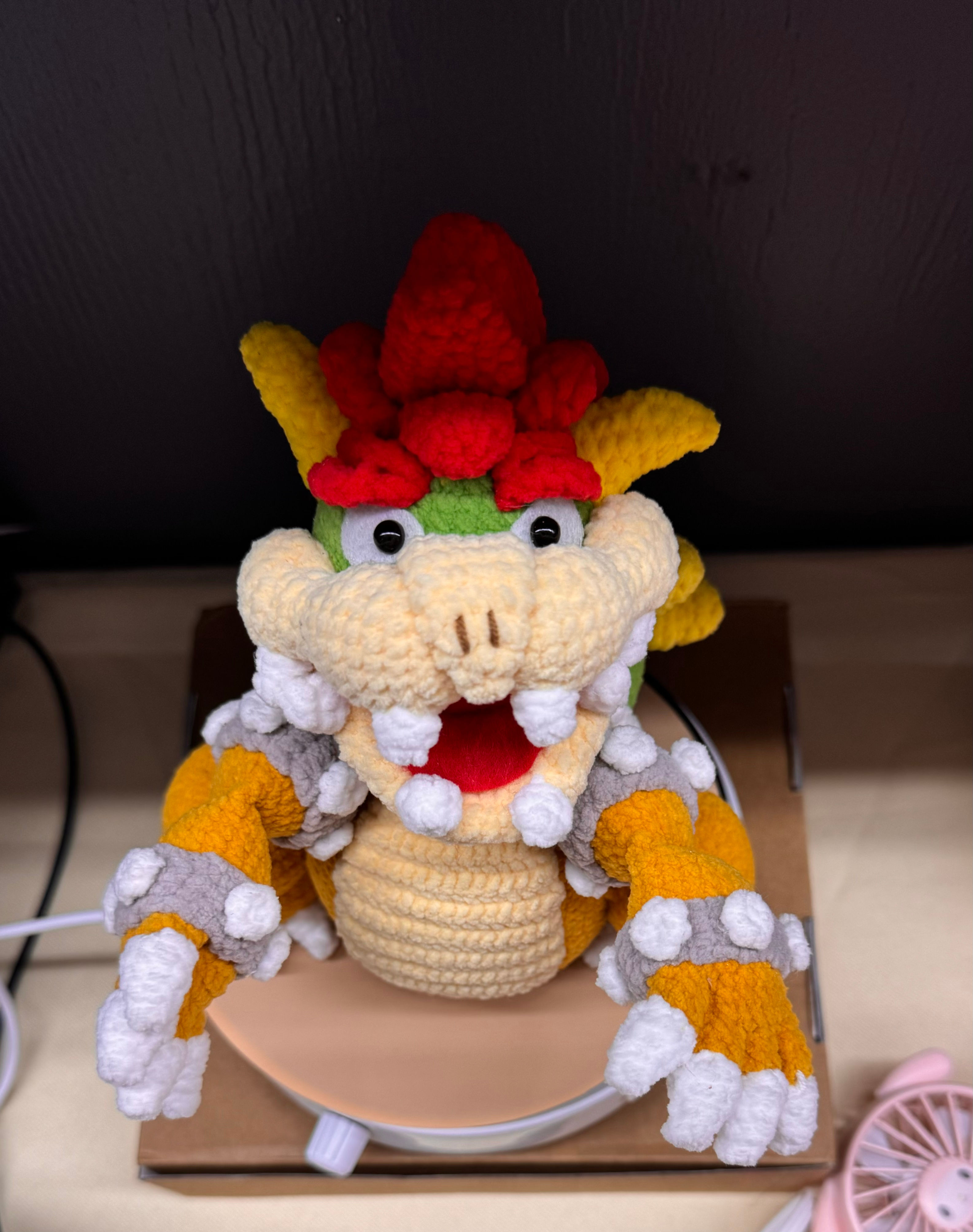 Handmade crochet Supper Ma-rio Bow-ser