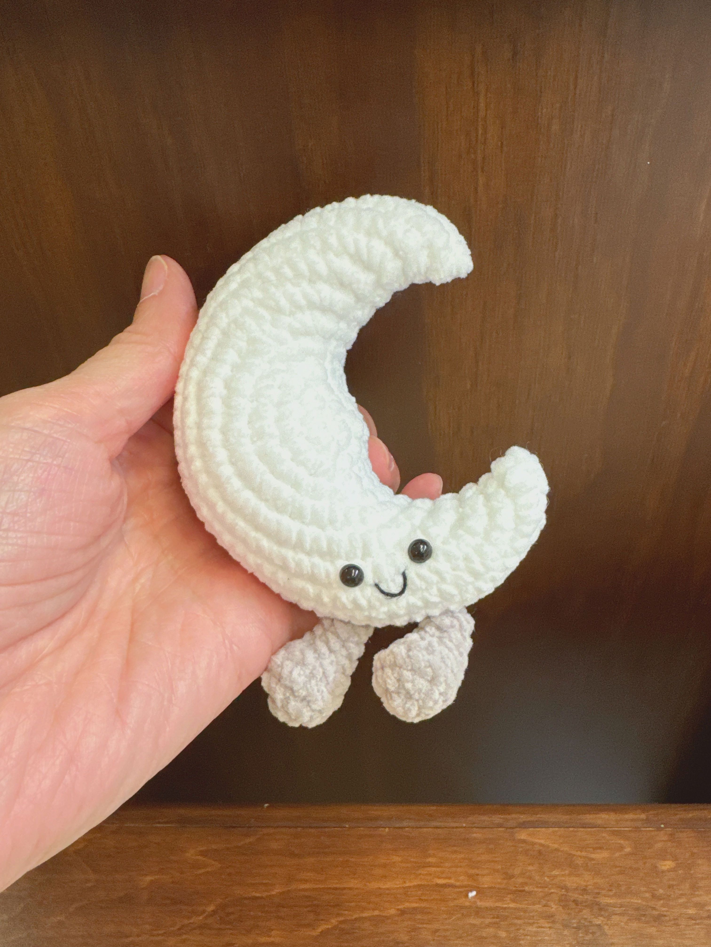 Handmade Crochet JC Moons keychain 4”