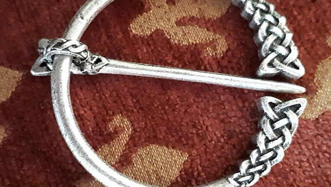 Celtic Penannular Shawl Pin