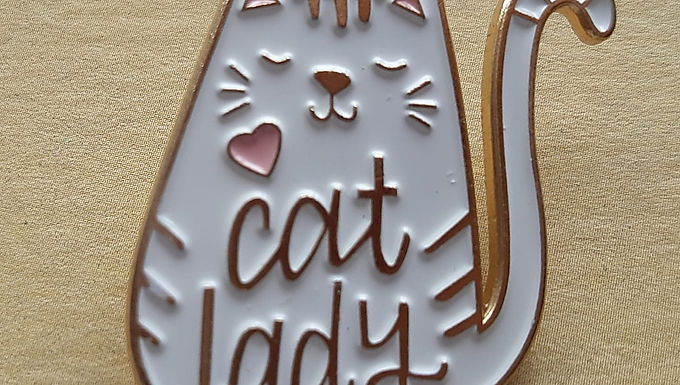 "Crazy Cat Lady" Pin