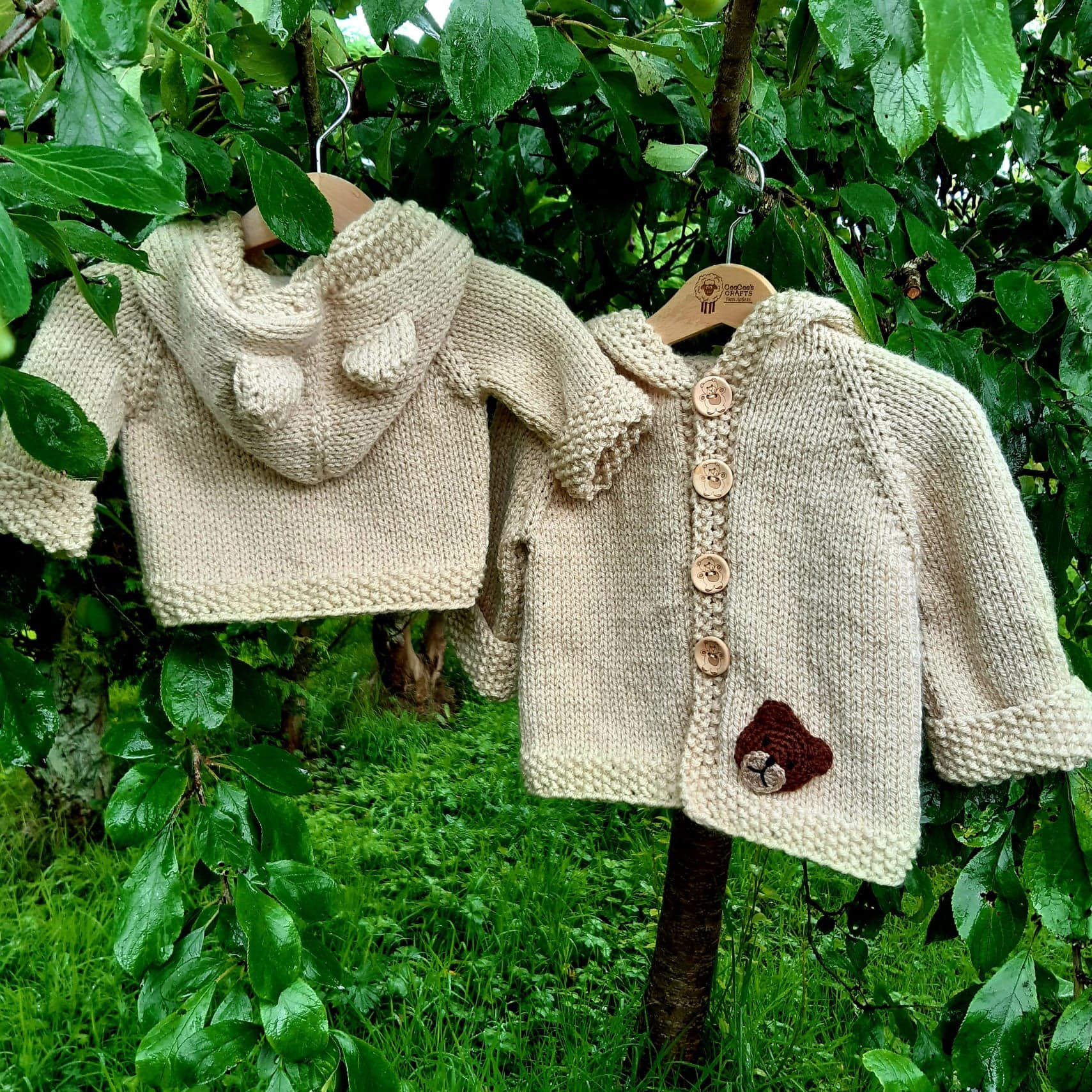 Teddy Hoodie Knitting Pattern digital