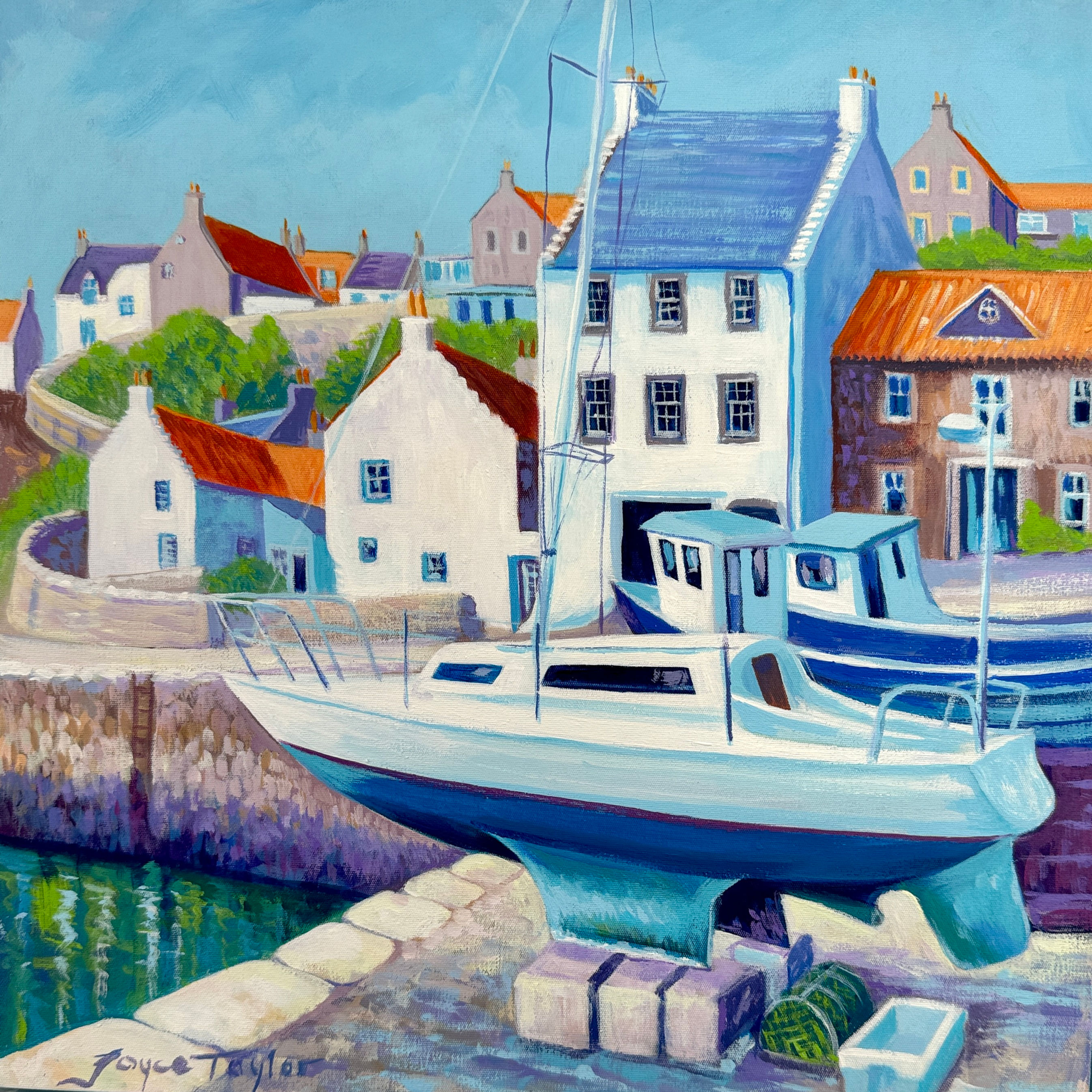 Crail Harbour -greetings card