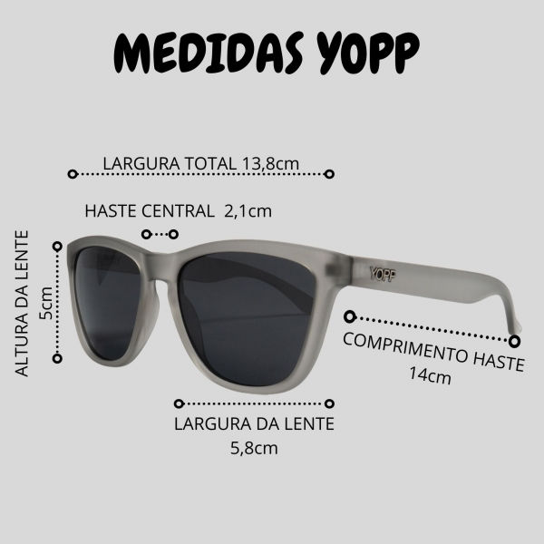 Miniatura: Óculos de Sol Yopp Polarizado UV400 Sangue Azul.