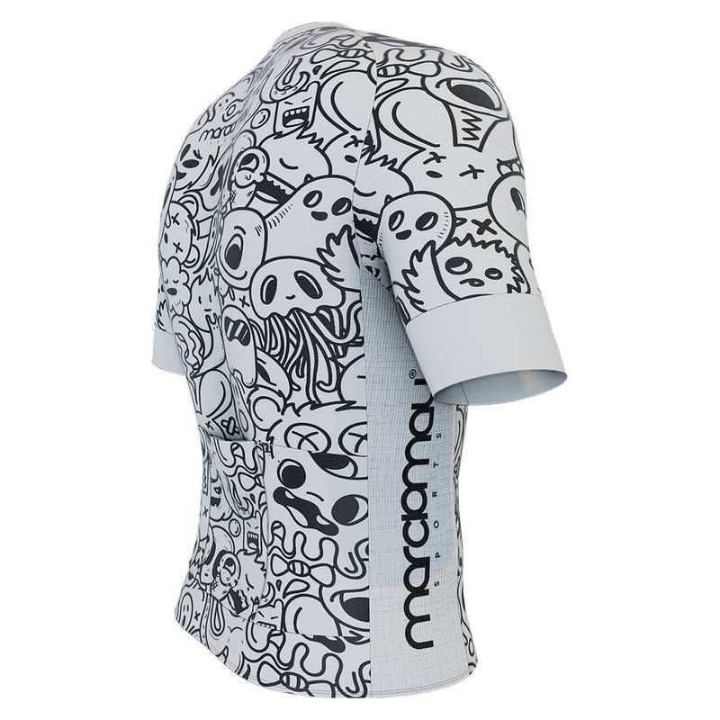 Miniatura: Camisa Masculina Sport Marcio May Scary Fun P&B.