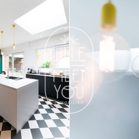 Maison familiale à louer Lille Euratechnologies  Lille to meet you expatriés expatriation 6 chambres et jardin - Séjour cuisine ocation vente expatriation retour en France