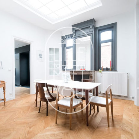 Maison familiale à louer Lille Euratechnologies  Lille to meet you expatriés expatriation 6 chambres et jardin - Salle à manger location vente