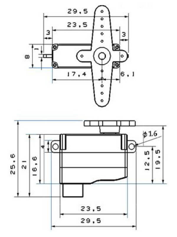 Thumbnail: KST X0H8 V5 Micro Digital Metal Gear Servo