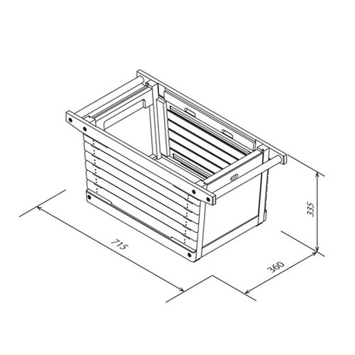 IKIKI シェルフコンテナMウォルナット Shelf Container M Walnut | TRUNK