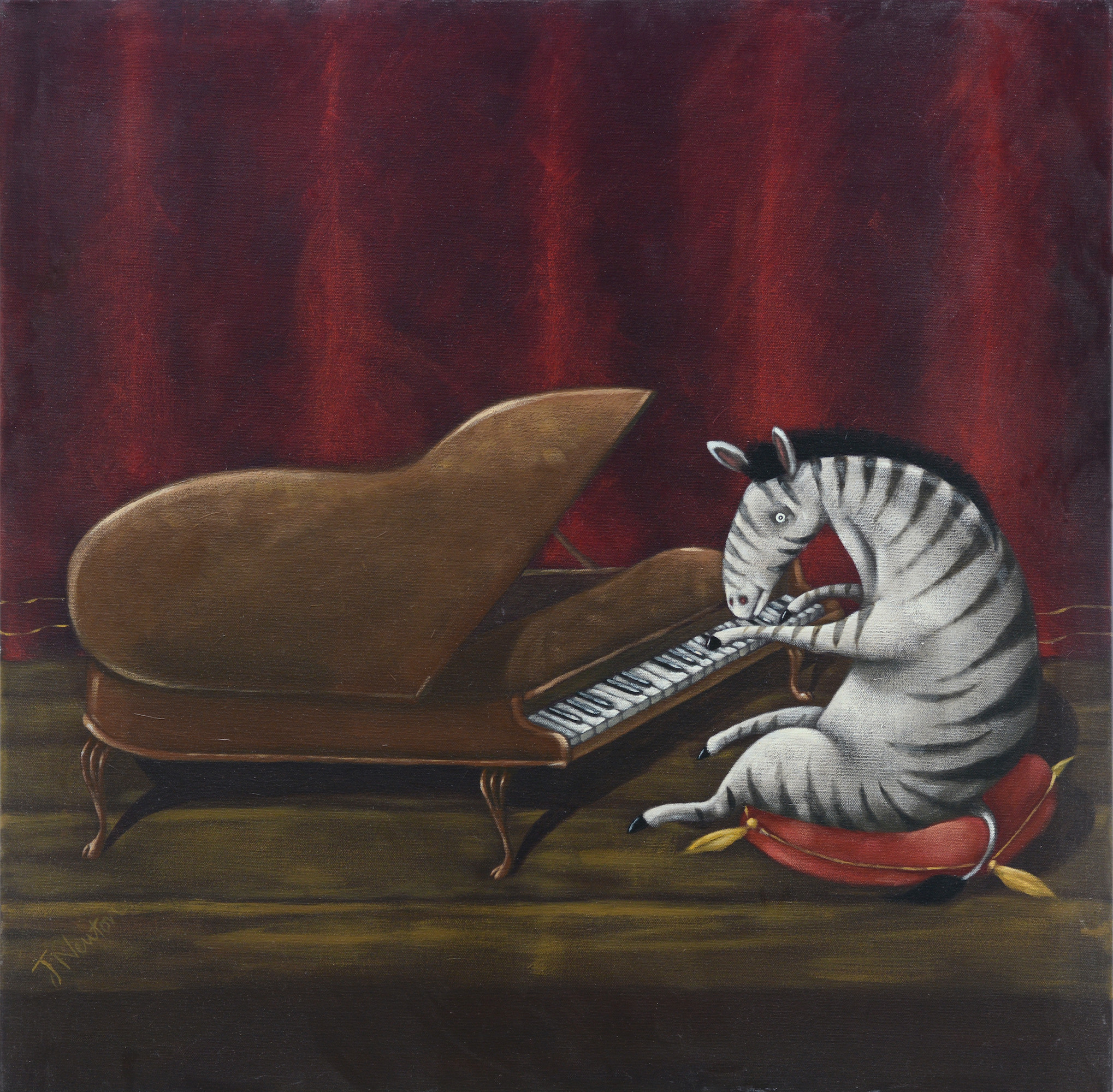 12 x 12" Artists print: Joanna