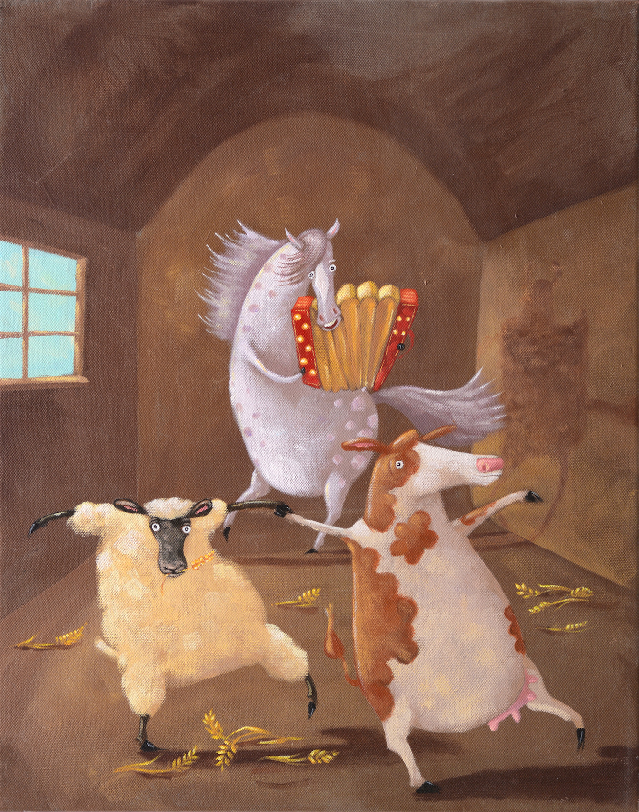 A4 Artists print: Barn Dance