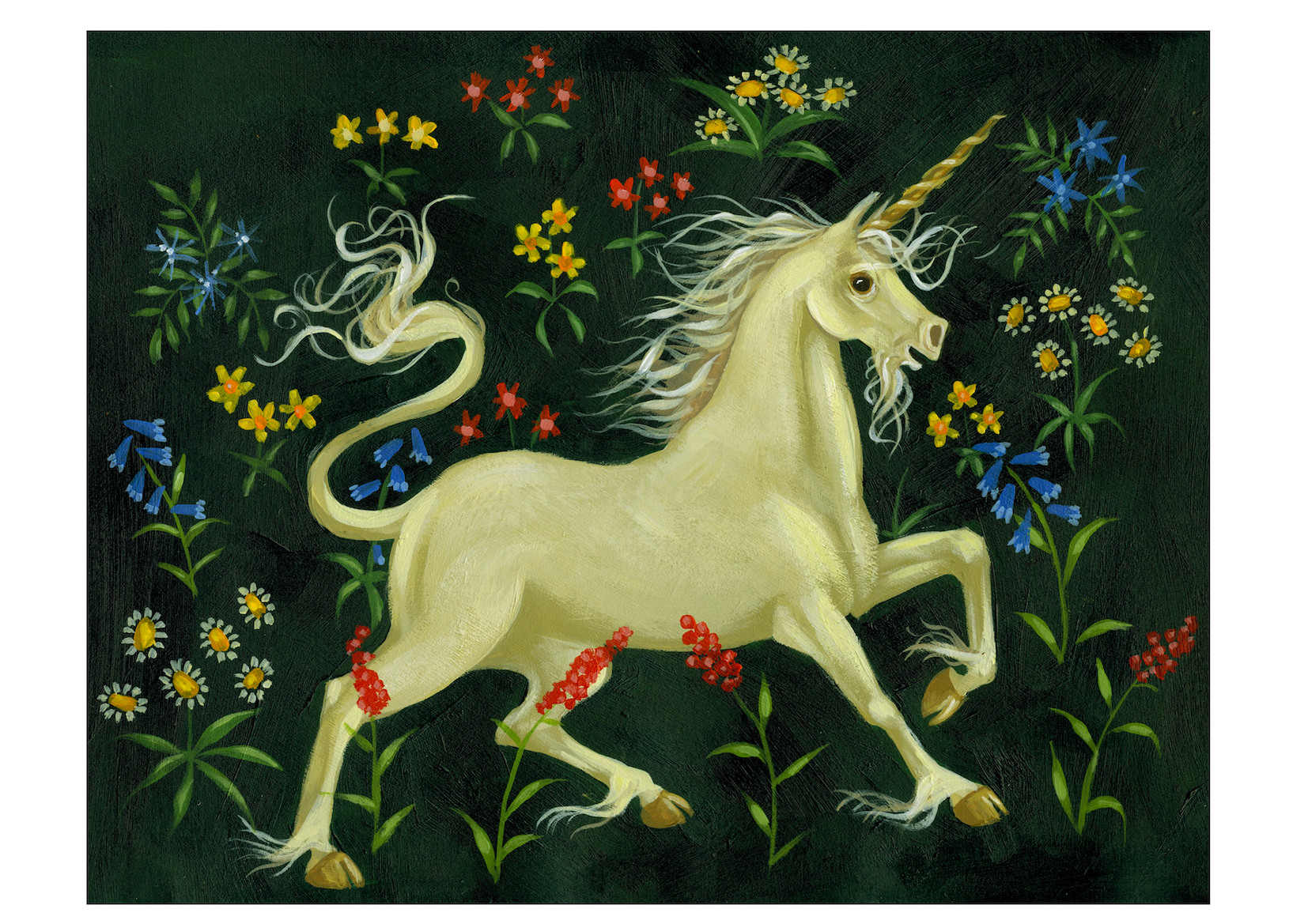 12 x 16" Artists print: The Original Unicorn