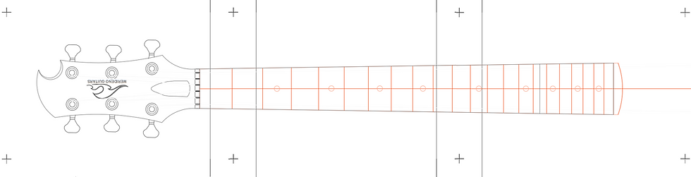 Thumbnail: Neck template - Angled Headstock