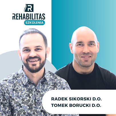 Radosław Sikorski i Tomasz Borucki, założyciele szkolenia Rehabilitas