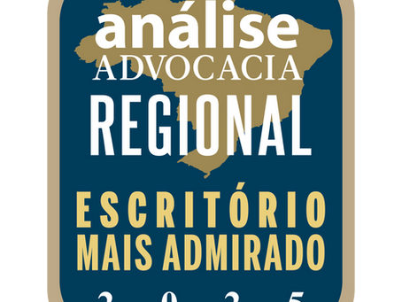 ACMV Advogados está entre os mais admirados do Brasil na Análise Advocacia Regional 2025.